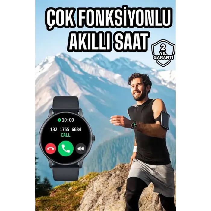 Akıllı Saat Çok Fonksiyonlu Sesli Görüşme NFC Uyumlu Amoled Ekran Yeni Nesil