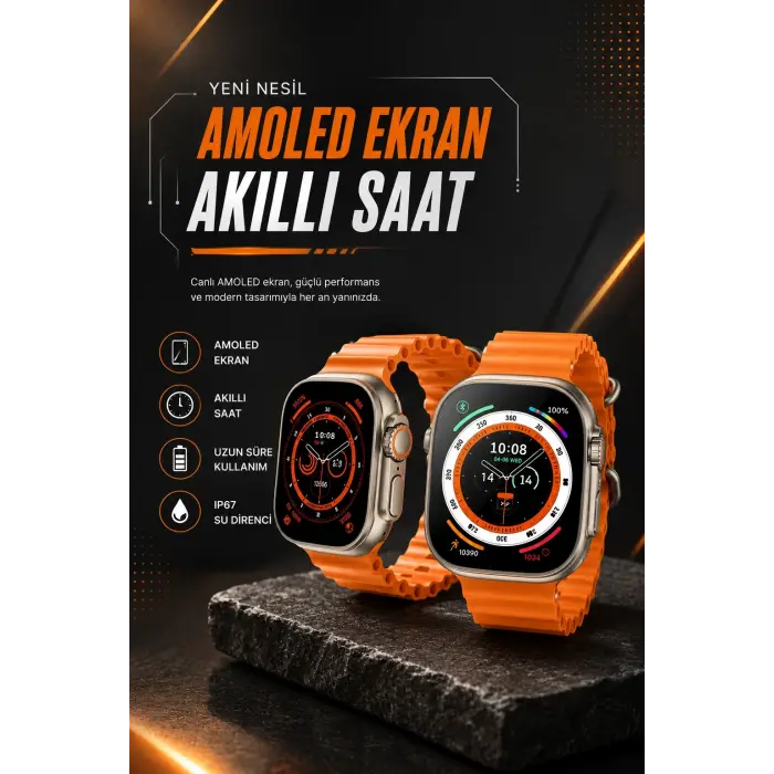 Akıllı Saat GPS Özelliği Bildirim Görme Adımsayar Sesli Görüşme Yapabilen