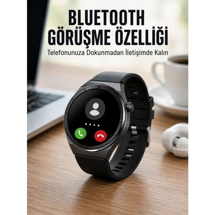 Akıllı Saat Nabız Sensörlü Bildirim Görebilen Spor Modları GPS Takibi Yeni Nesil