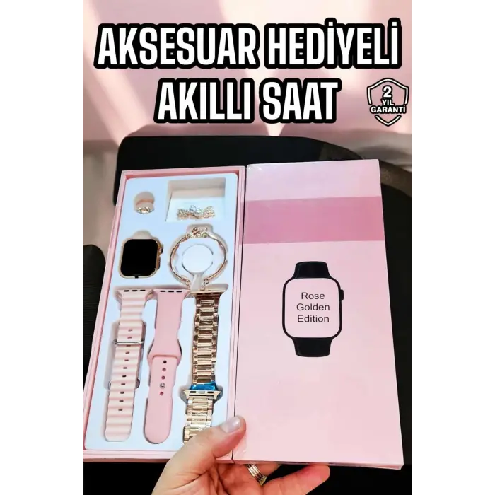 Akıllı Saat Sesli Görüşme Bildirim Görme Uyku ve Sağlık Takibi