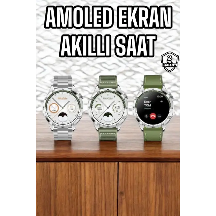 Akıllı Saat Sesli Görüşme Titreşimli Nabız Sensörlü Spor Modları