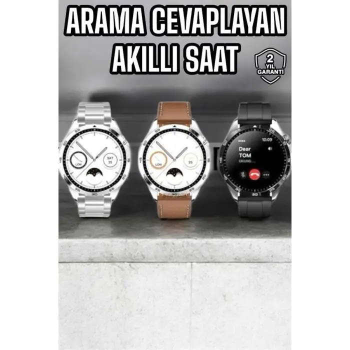 Akıllı Saat Titreşimli Amoled Ekran Uyku ve Sağlık Takibi Sesli Görüşme