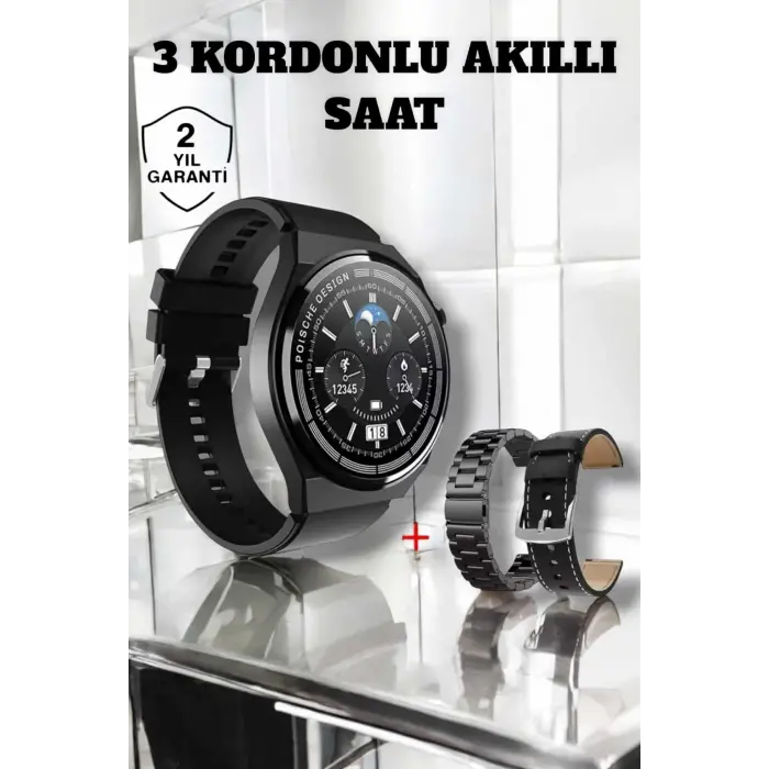 Akıllı Saat Uyku Ve Sağlık Takibi Bildirim Görme Arama Cevaplama