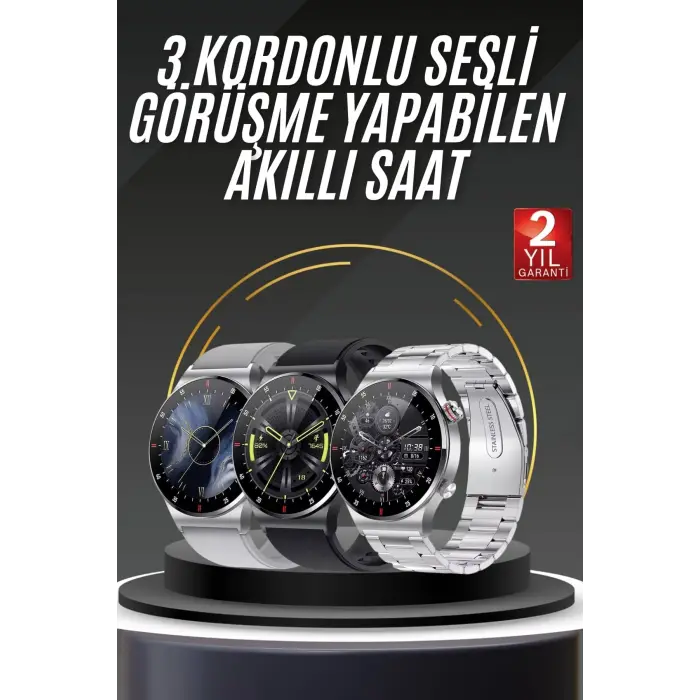 Akıllı Saat Uyku ve Sağlık Takibi NFC Uyumlu Bluetoooth Bağlantılı Android İOS Uyumlu