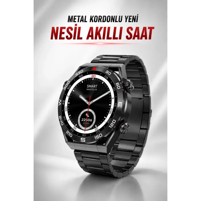 Akıllı Saat Yeni Nesil Bluetooth Bağlantılı Uyku ve Sağlık Takibi NFC ve GPS