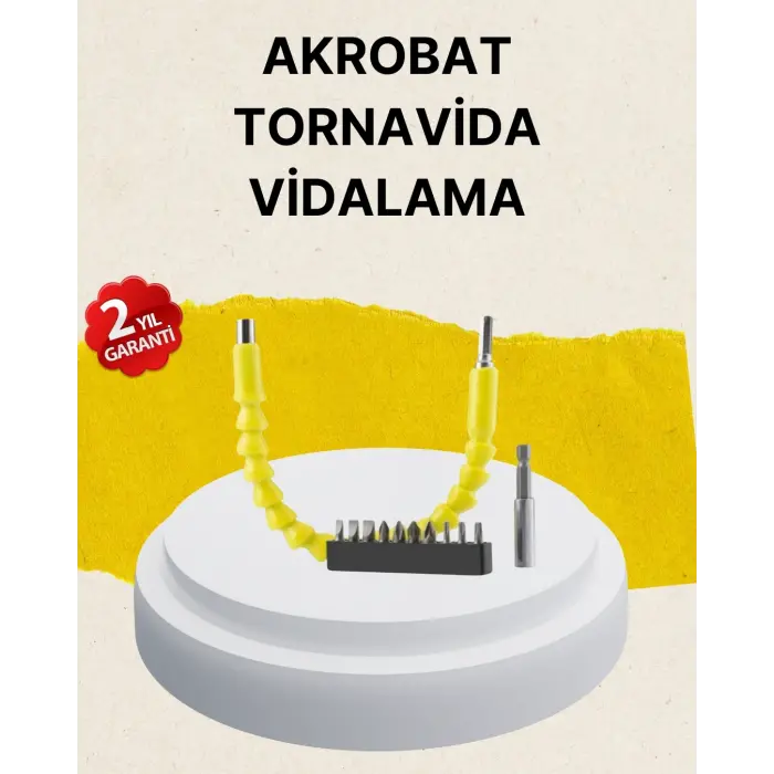 Akrobat Vidalama Uç Seti 12 Parça Profesyonel Dar Alan Kullanım