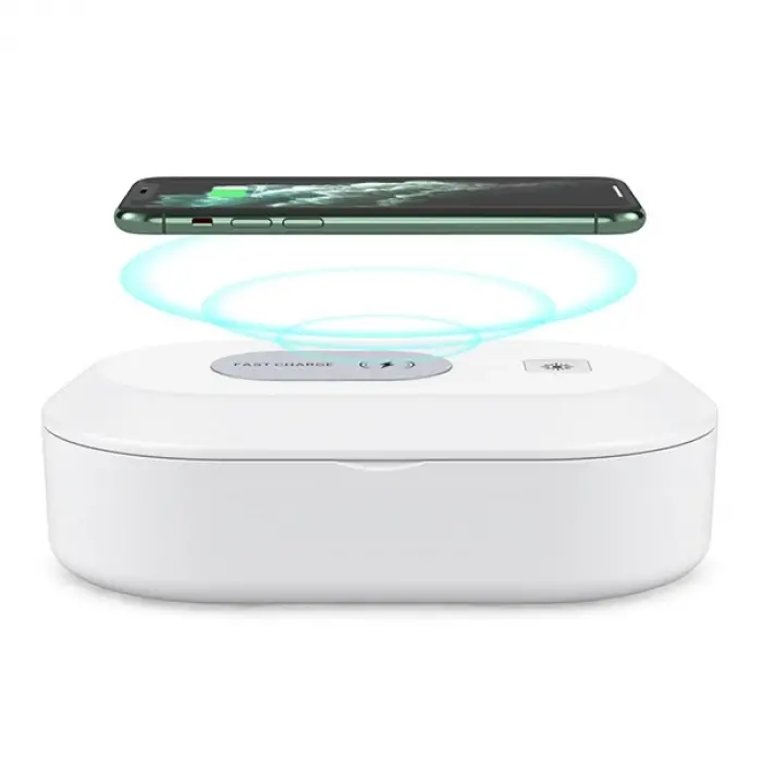 ALLY 15W Hızlı Kablosuz Wireless Şarj+Ultraviyole Sterilizer- Uv box-(5775)