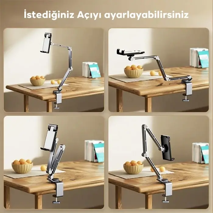 ALLY 360° Dönebilen Katlanır Masaüstü Tablet Ve Telefon Tutucu-(5775)