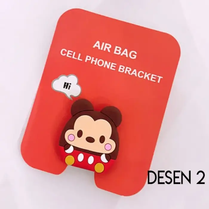 Ally 3d Sevimli Hayvanlar Pop Stand Telefon Tutucu-(5775)