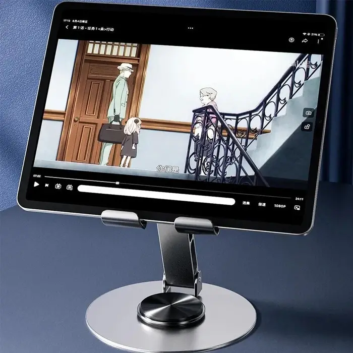 Ally 720 Derece Ayarlanabilir Alüminyum Telefon-Tablet Standı-(5775)
