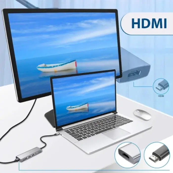 ALLY  9 İn1 Type C Hub 4k 30hz Hdmi Usb 3.0SdPD Adaptör-(5775)