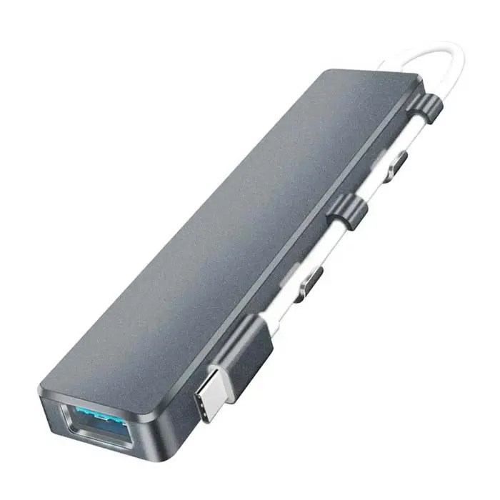 ALLY  ADS-301C 5 in 1 Type C Dönüştürücü 4 Usb Portlu Adaptör Hub Çoklayıcı-(5775)