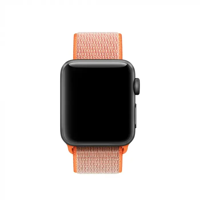 Ally Apple Watch 7-8 41mm 6-5-4 40mm Nylon Loop Spor Kayış Kordon 3-2-1 38mm-(5775)