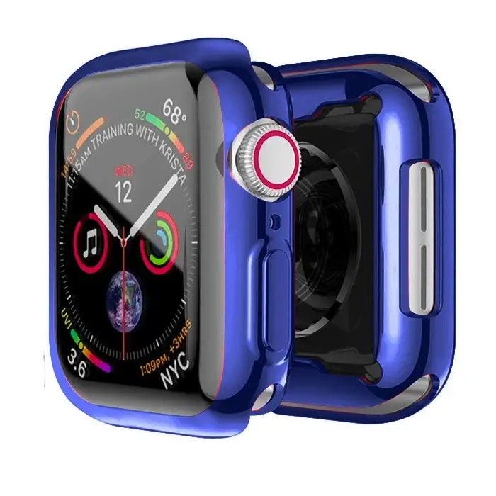 ALLY Apple Watch 7-8 45mm 360 Koruma Ultra Slim Silikon Kılıf-(5775)