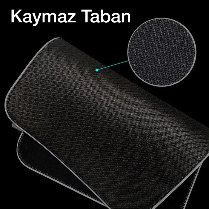 ALLY Dünya Desenli RGB Led Işıklı Oyuncu Mouse Pad 300*250*4MM-(5775)