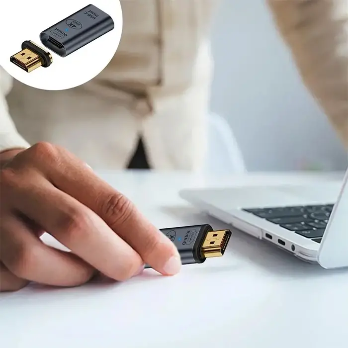 ALLY HDMI To Type-c 4K 60Hz Mıknatıs Başlıklı Çevirici Otg Adaptör-(5775)
