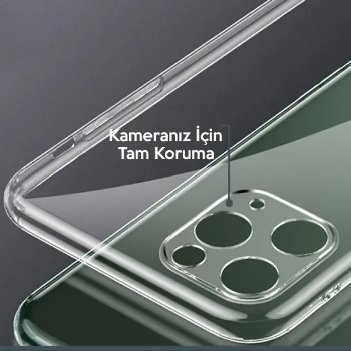 Ally İPhone 11 Pro 5.8 İnch Kamera Korumalı Silikon Kılıf-(5775)