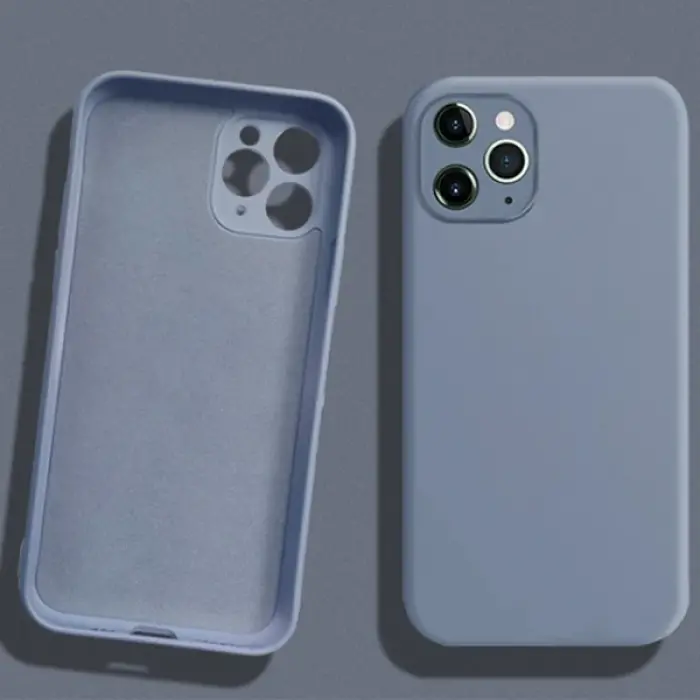ALLY İPhone 11 Pro Max Kamera Korumalı Lansman Kılıf İçi Kadife Silikon Kılıf-(5775)