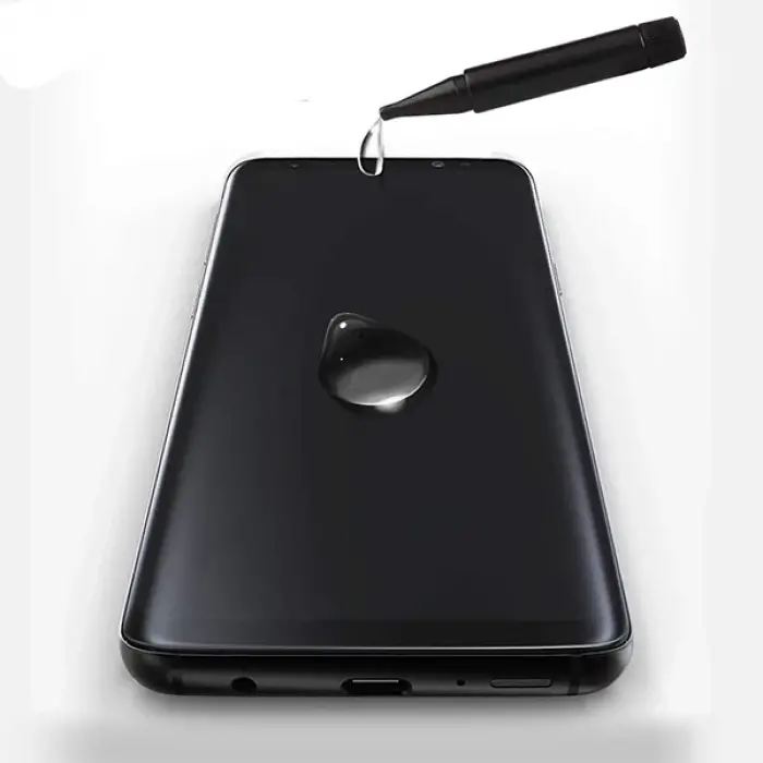 Ally İPhone 11 Pro Max/ Xs Max Full Liquid+Uv Işık 3D Kırılmaz Cam Ekran Koruyucu-(5775)