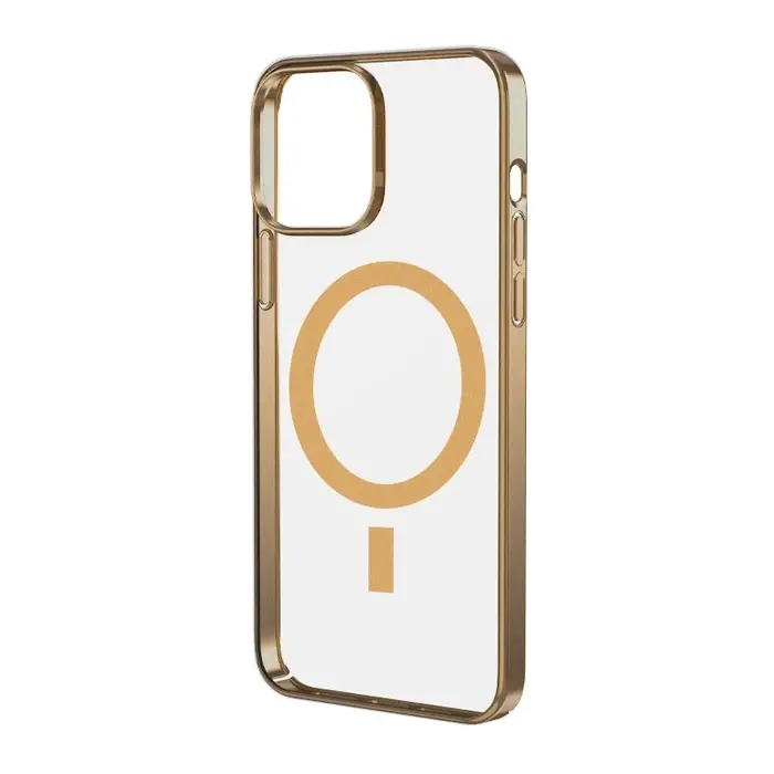 Ally iPhone 12 - 12 Pro 6.1inç Magsafe Uyumlu Renkli Kenar Silikon Kılıf-(5775)