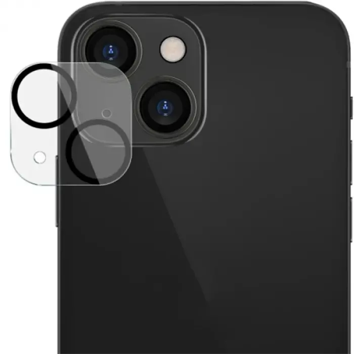 ALLY İPhone 13-13 Mini 3D Full Tempered Glass Cam Kamera Koruyucu-(5775)
