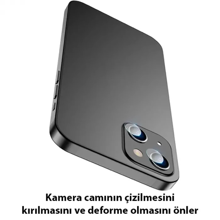 ALLY İPhone 13-13 Mini Tempered Glass Cam Kamera Koruyucu-(5775)