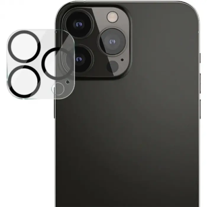 ALLY İPhone 13 Pro-13 Pro Max 3D Full Tempered Glass Cam Kamera Koruyucu-(5775)