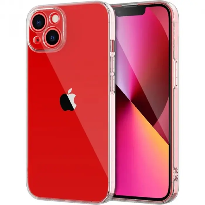 ALLY iPhone 14 6.1inç Crystal Clear Kamera Korumalı Sert PC Kılıf-(5775)