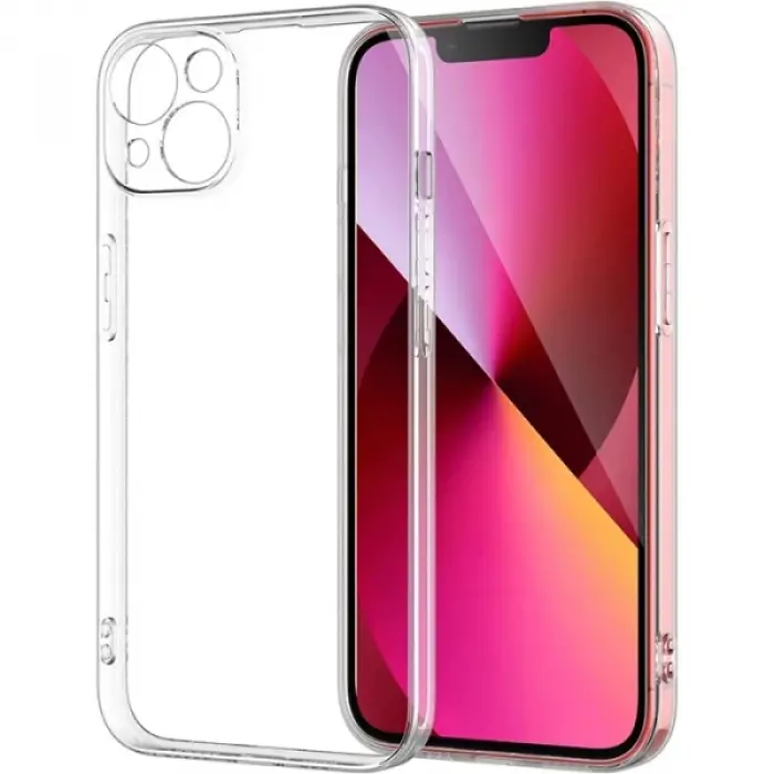 ALLY iPhone 14 Plus 6.7inç Crystal Clear Kamera Korumalı Sert PC Kılıf-(5775)