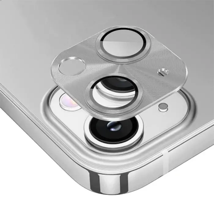 ALLY iPhone 15-15 Plus Metal Tempered Kamera Lens Koruyucu-(5775)
