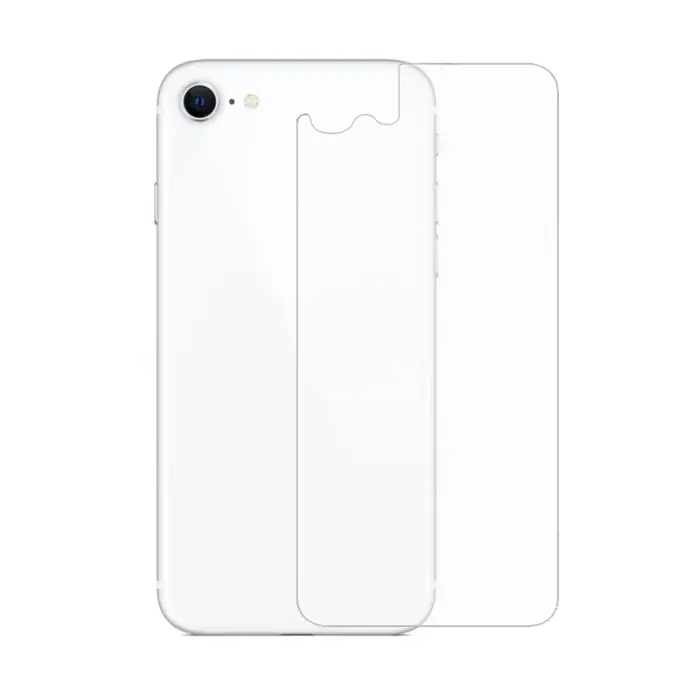 Ally iPhone SE3-SE2 İPhone 8-7 Tempered Şeffaf Arka Cam Koruyucu-(5775)