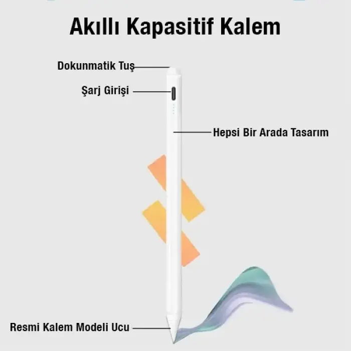 Ally K-2259 Apple iPad 2018 sonrası içinTablet Dokunmatik Kalem-(5775)