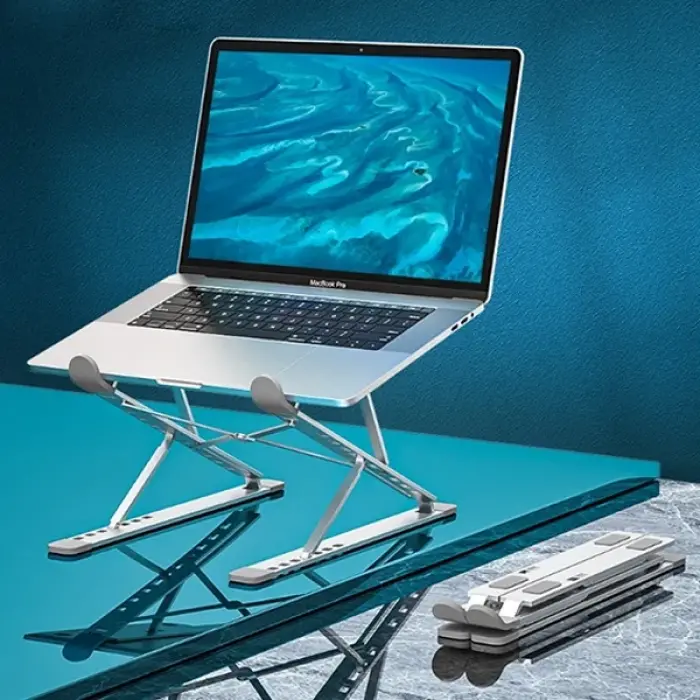 ALLY MC N8 Metal Yüksek Macbook Notebook Ayarlanabilir Katlanabilir Stand-(5775)