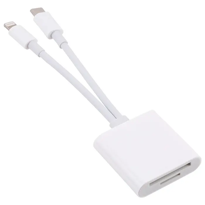 ALLY  NK-101YST PRO Type-c/Lightning to SD-TF Kart Çevirici Adaptör-(5775)