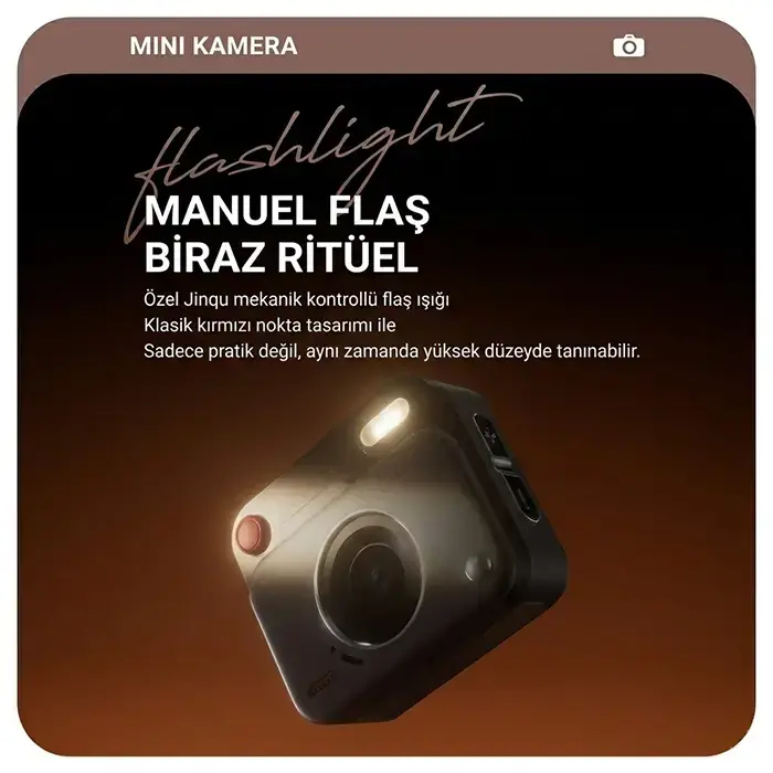 Ally PixMini Retro Video Dijital Kamera Ağ Kamerası DVR 1080P HD-(5775)