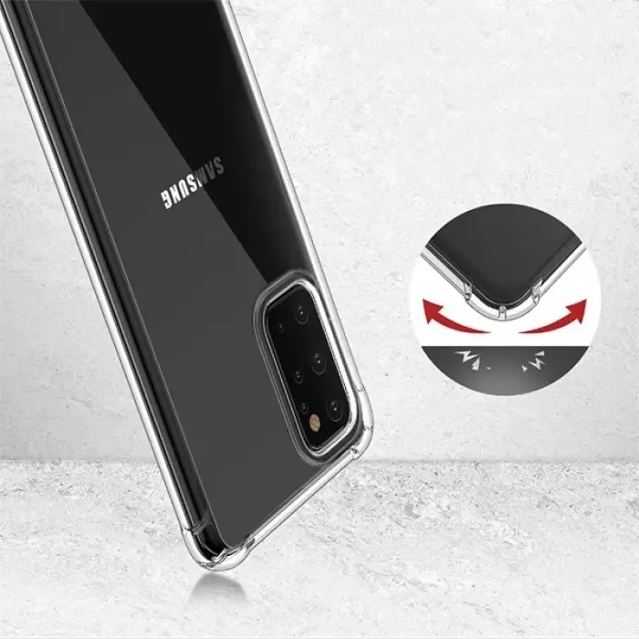 Ally Samsung Galaxy S20+ PLUS Anti-Drop Darbe Emici Silikon Kılıf-(5775)