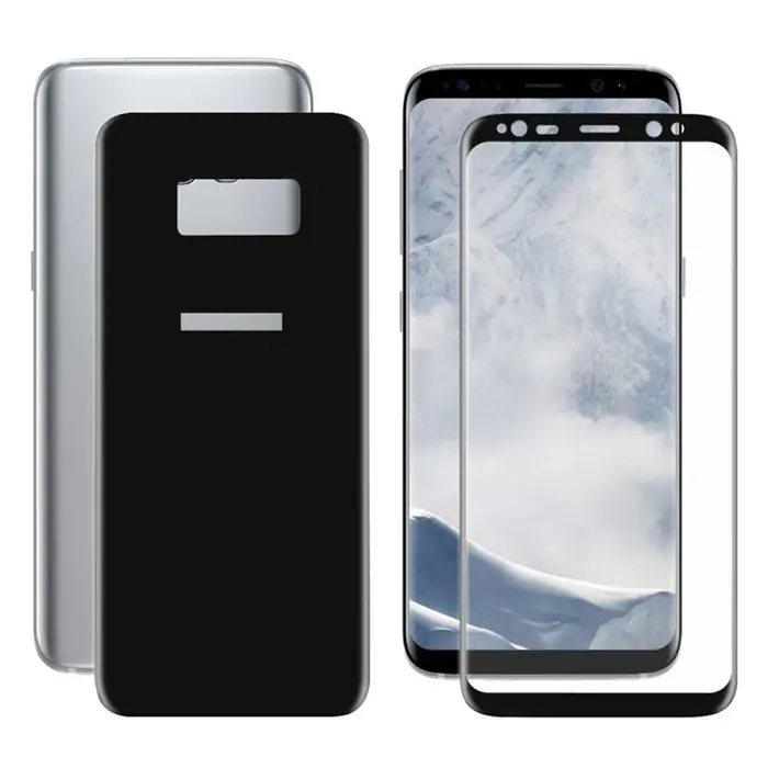 Ally Samsung Galaxy S8 İçin Kavisli Full Ön Arka Cam  Koruyucu-(5775)