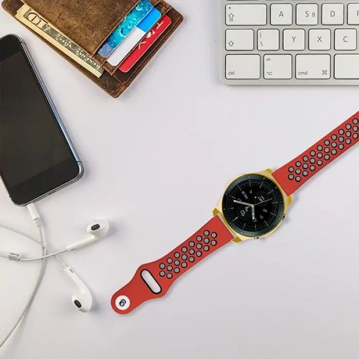 Ally Samsung Watch 42mm Lazer Kaplama Slim Silikon Bumber Kılıf-(5775)