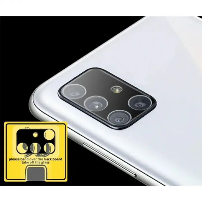 ALLY SM Galaxy A51 HD 3D Full Tempered Cam Kamera Koruyucu-(5775)