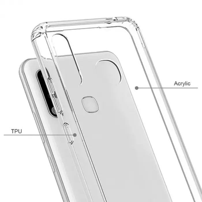 Ally SM Galaxy A70e Anti-Drop Darbe Emici Silikon kılıf Shockproof kılıf-(5775)