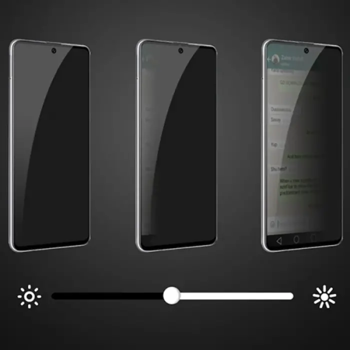 ALLY SM Galaxy A71 3D Full Privacy Gizlilik Tempered Cam Ekran Koruyucu-(5775)