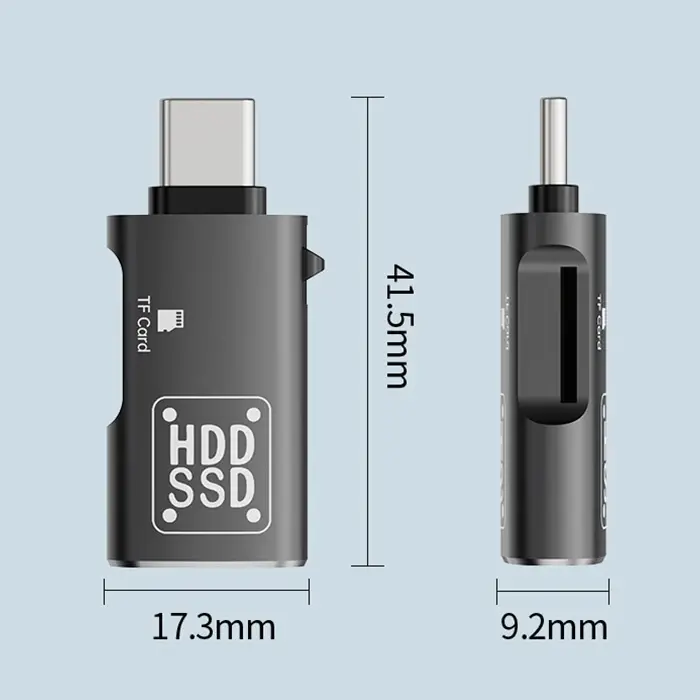 ALLY Type-c to USB + TF Kart Çevirici Otg Adaptör-(5775)