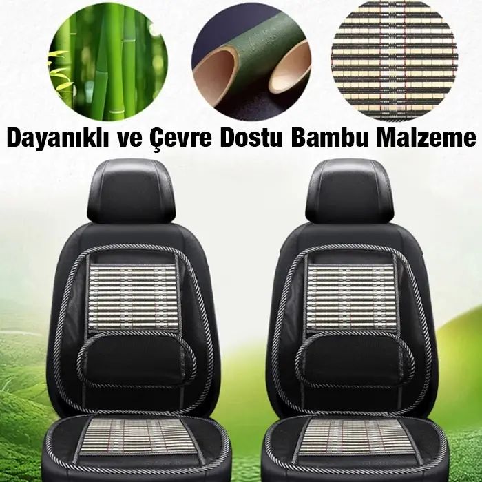 Ally Universal Bambu Araba Nefes Alabilen Koltuk Bel Minderi-(5775)