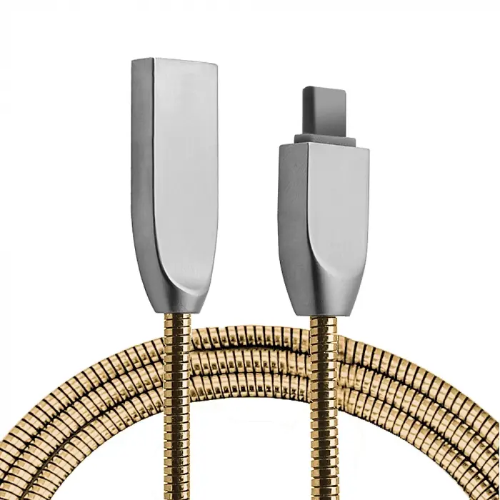 Ally Usb Type-C Zinc Alloy Dayanıklı 24 A Metal Usb Kablo-(5775)
