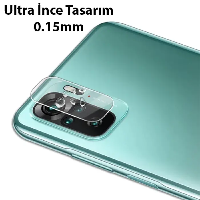ALLY Xiaomi Redmi Note 10 4G Tempered Glass Cam Kamera Koruyucu-(5775)