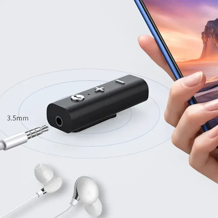 ALLY Yaka Askılı Wireless Kablosuz Aux Bluetooth Adaptör-(5775)