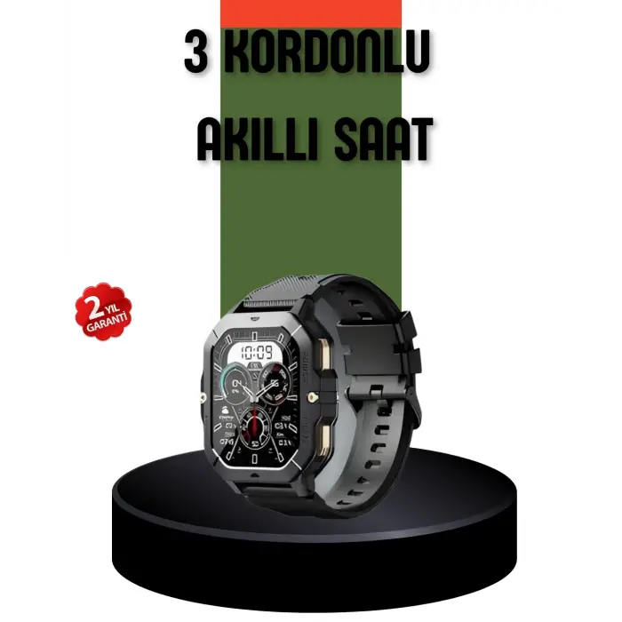 AMOLED Ekranlı Akıllı Saat 10 Gün Pil Ömrü