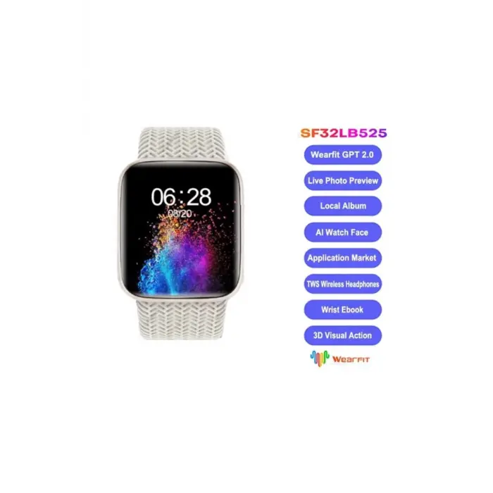 AMOLED Ekranlı Akıllı Saat, GPS ve Nabız Sensörü Özellikli Spor ve Günlük Kullanım Saati