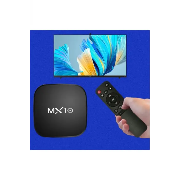 Android 13 İşletim Sistemli 4K Ultra HD TV Box, 4GB Hafıza, WiFi ve Ethernet Bağlantılı
