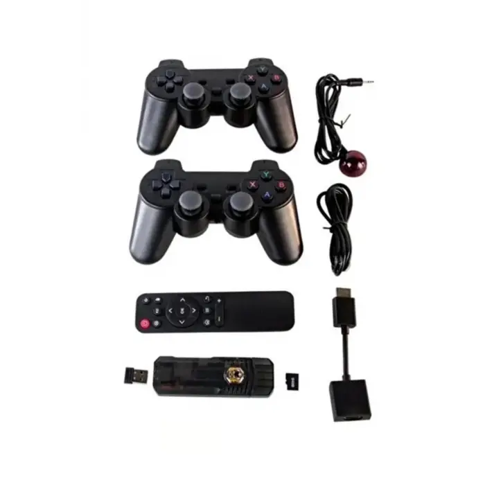 Android oyun konsolu ve TV box, 64 GB hafıza, Bluetooth özellikli, siyah renk - Elektronik